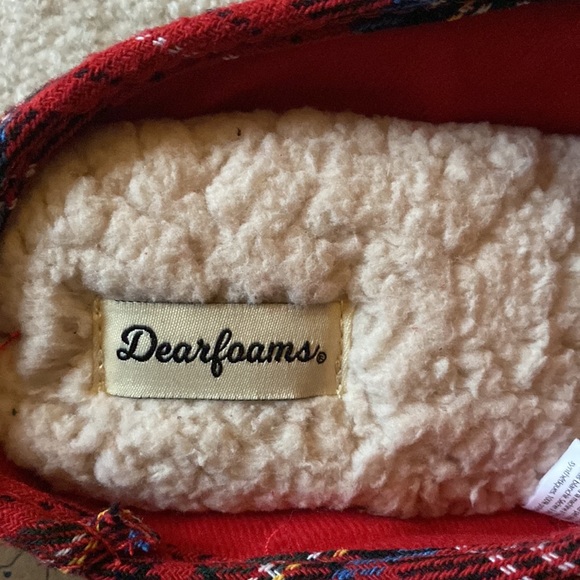 NEW Dearfoams “mama bear” plaid slippers (9/10 and 11/12) - Picture 7 of 10